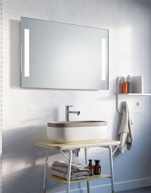 Espejo de baño LED a pilas - DUOLINE